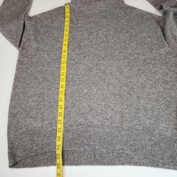New Karen Kane women Medium mock neck gray sweater soft cozy - Picture 9 of 12